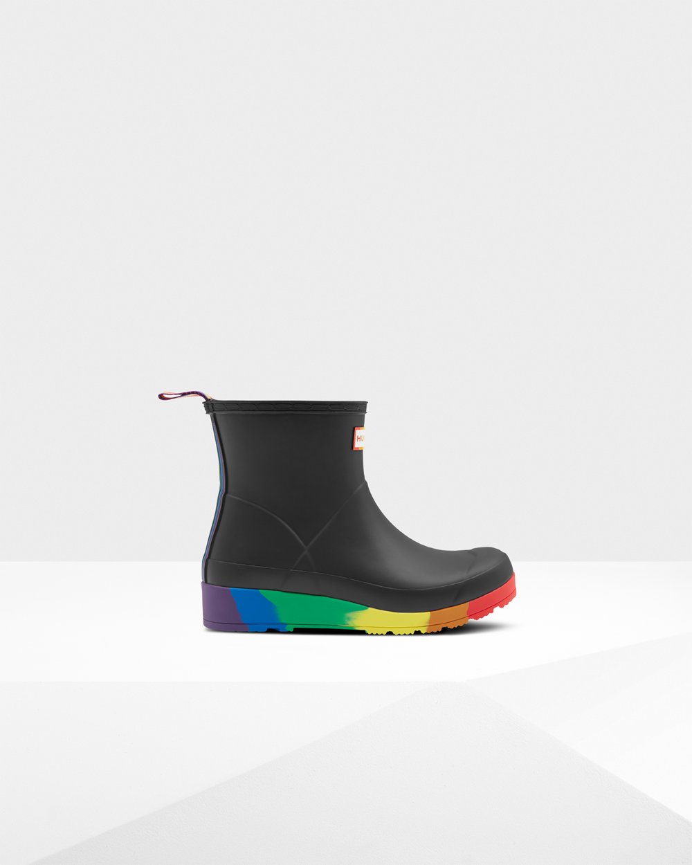 Women Hunter Original Pride Flatform Rain | Play Boots Black | NZ-98760-LCGX